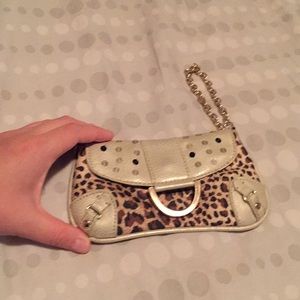 Leopard wristlet